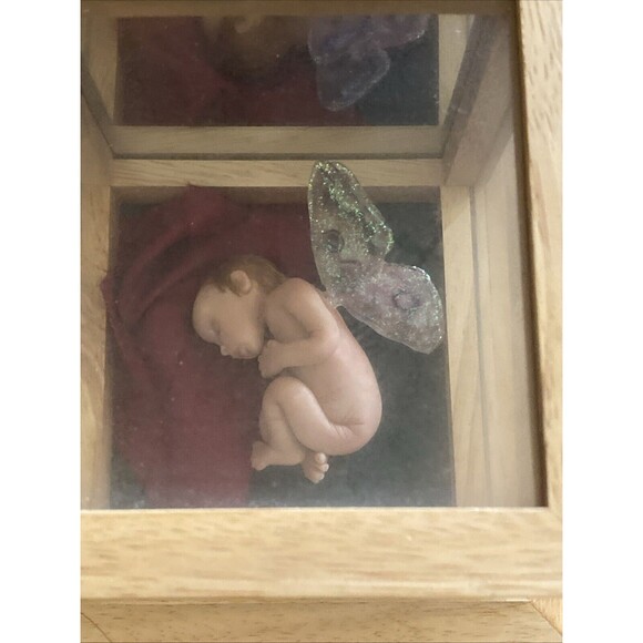 Hand made Fairy Newborn Signed With display case - Picture 8 of 9